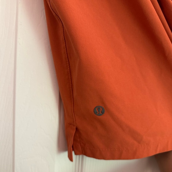 Lululemon Men's T.H.E. Linerless Canyon Orange Athletic Shorts - Picture 5 of 7
